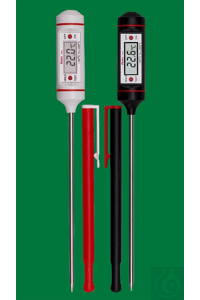 Elektronische digitale thermometer, PRIMA lang, -50...+200:0,1°C, met hold-functie, insteeksonde...